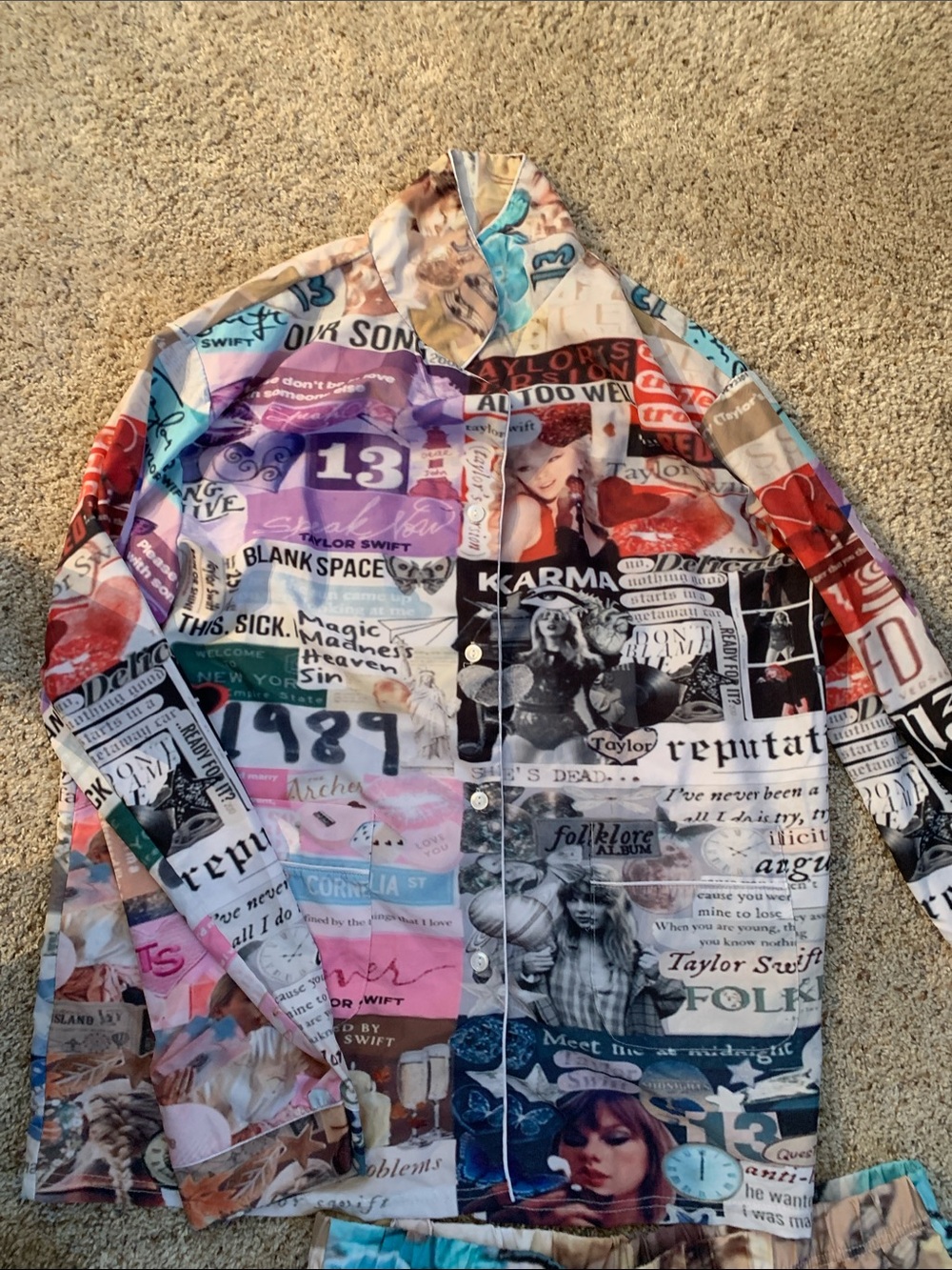 Taylor Swift Multicolor Collage Pants